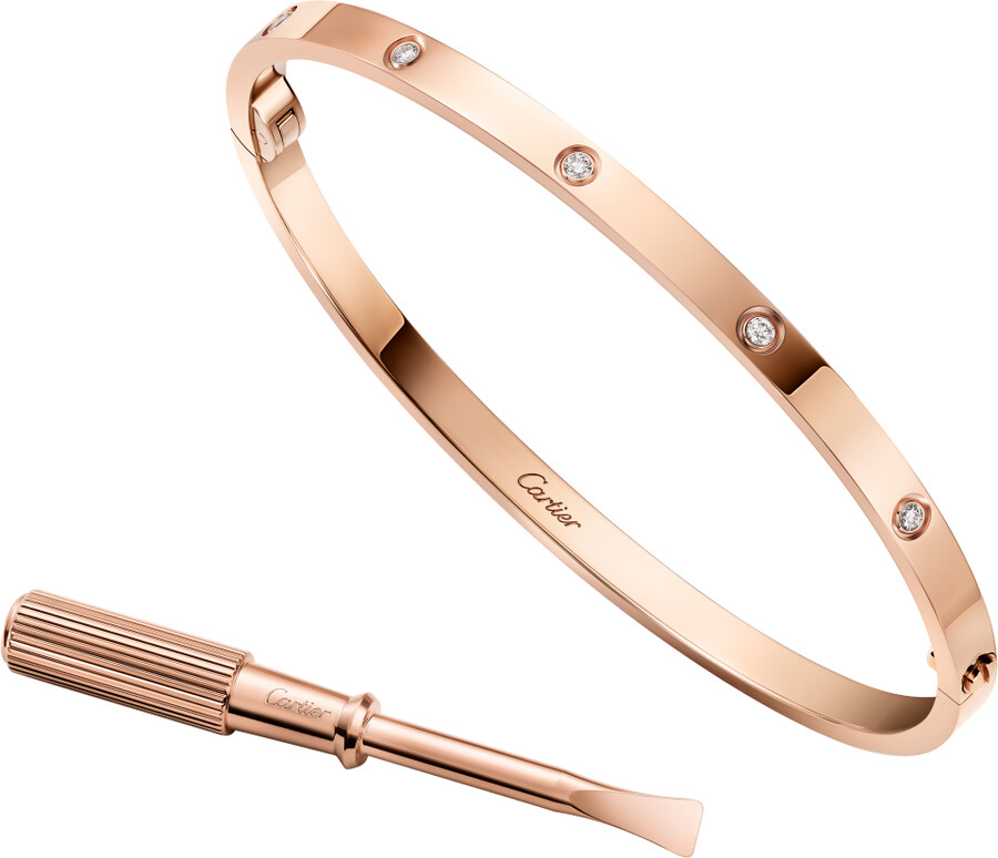 love bracelet small model 10 diamonds