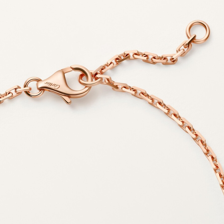 love bracelet on chain half-paved