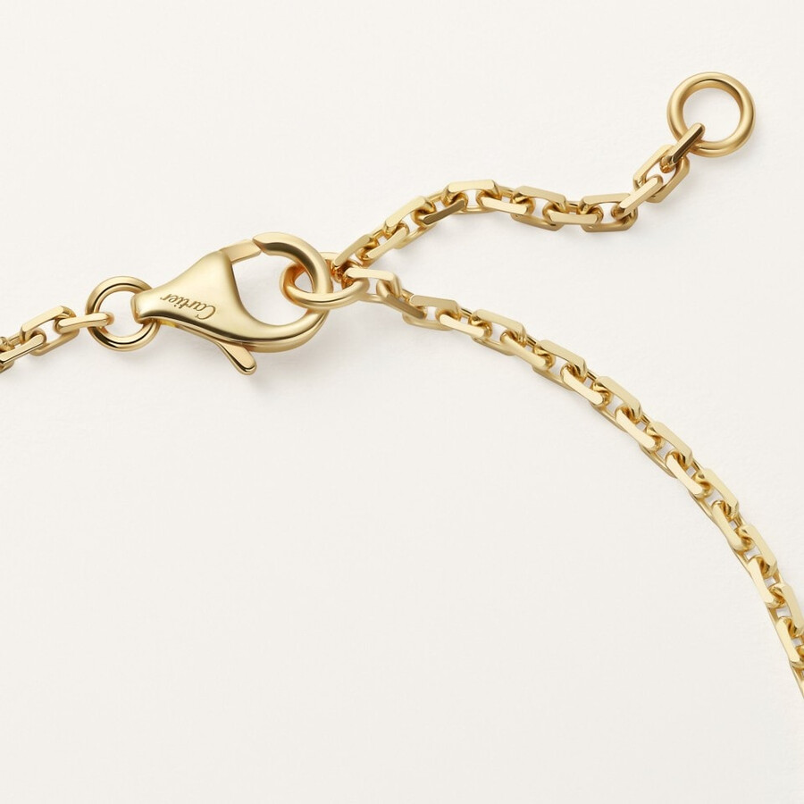 love bracelet on chain half-paved