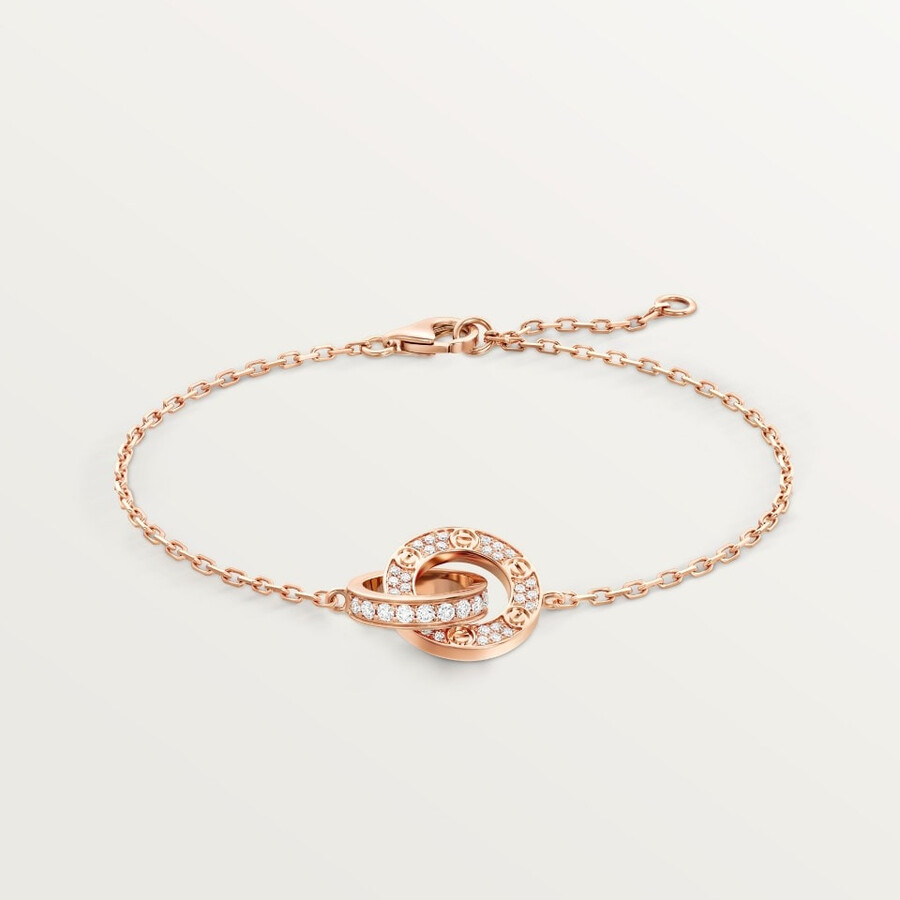 love bracelet on chain paved