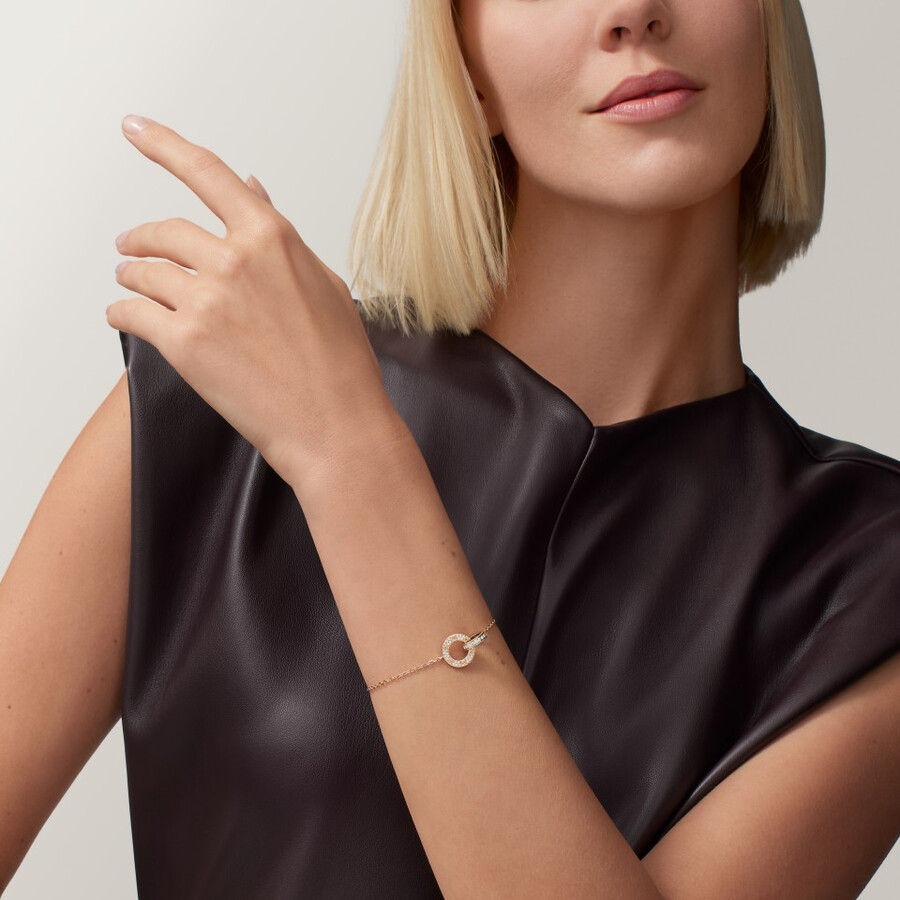 love bracelet on chain paved