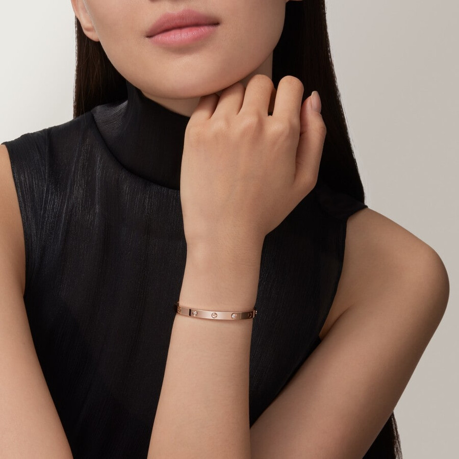 love bracelet medium model 4 diamonds