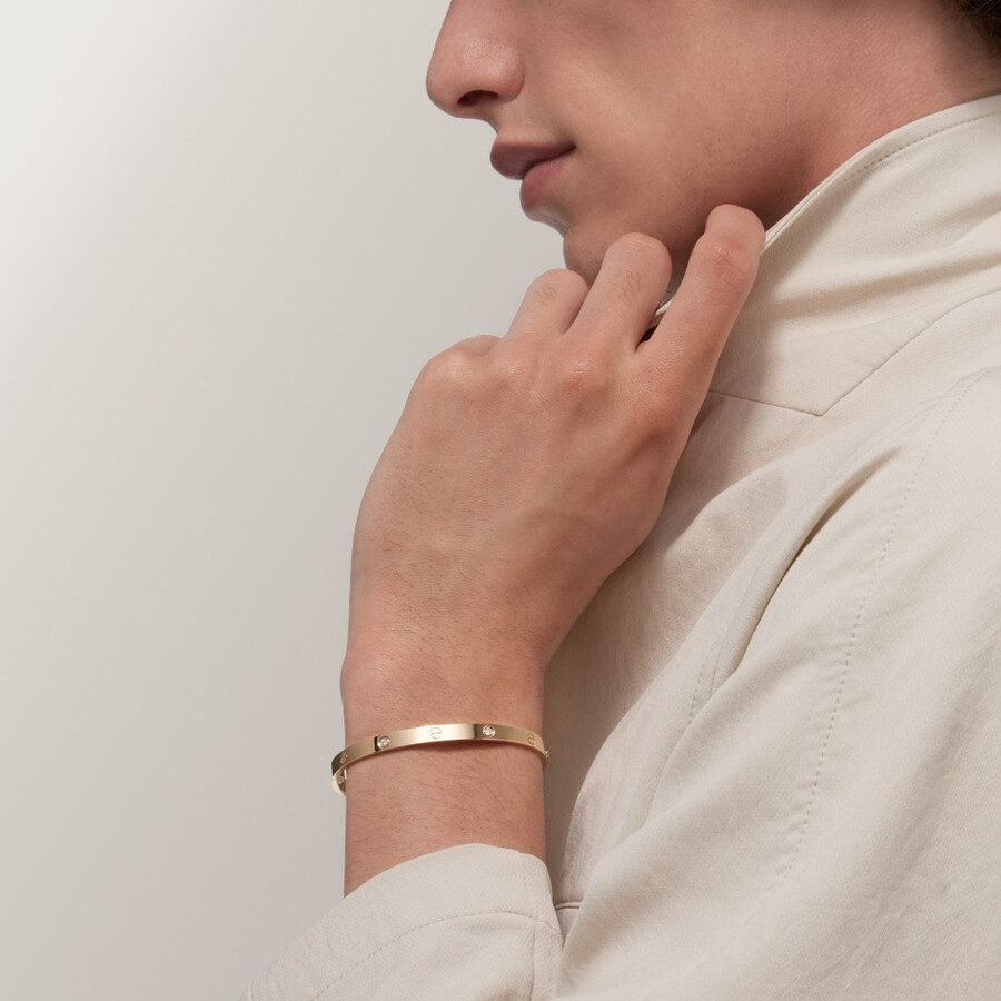 love bracelet medium model 4 diamonds