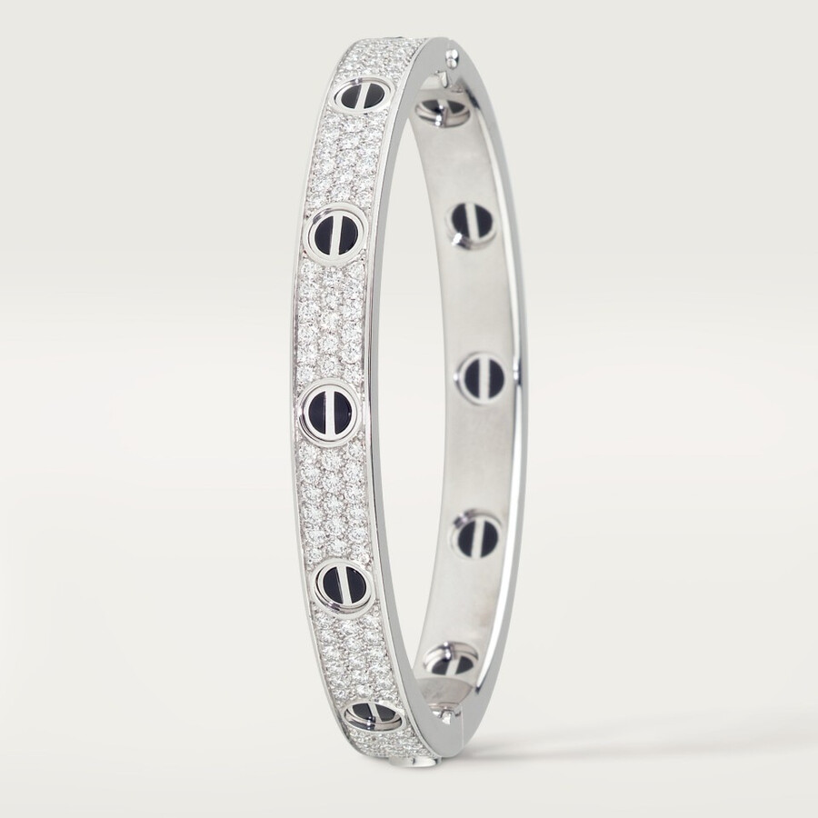 love bracelet classic model paved ceramic