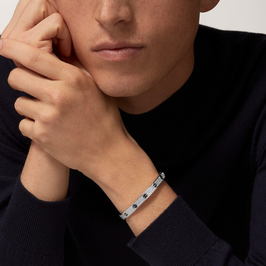 love bracelet classic model paved ceramic