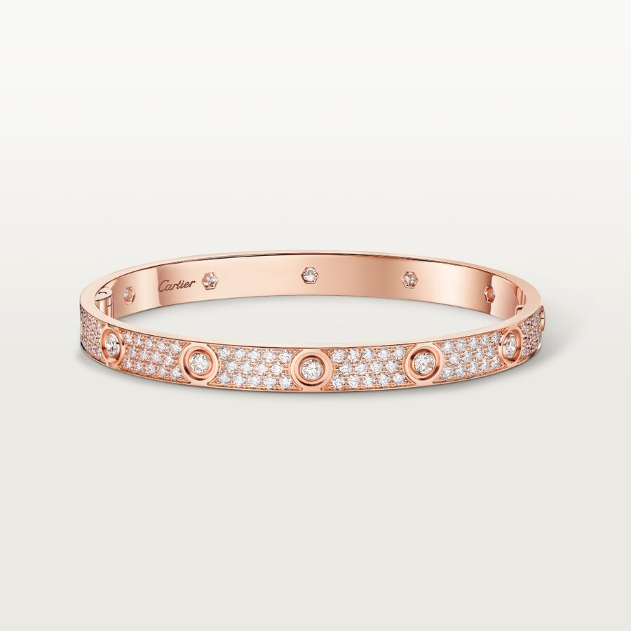 love bracelet classic model paved 10 diamonds