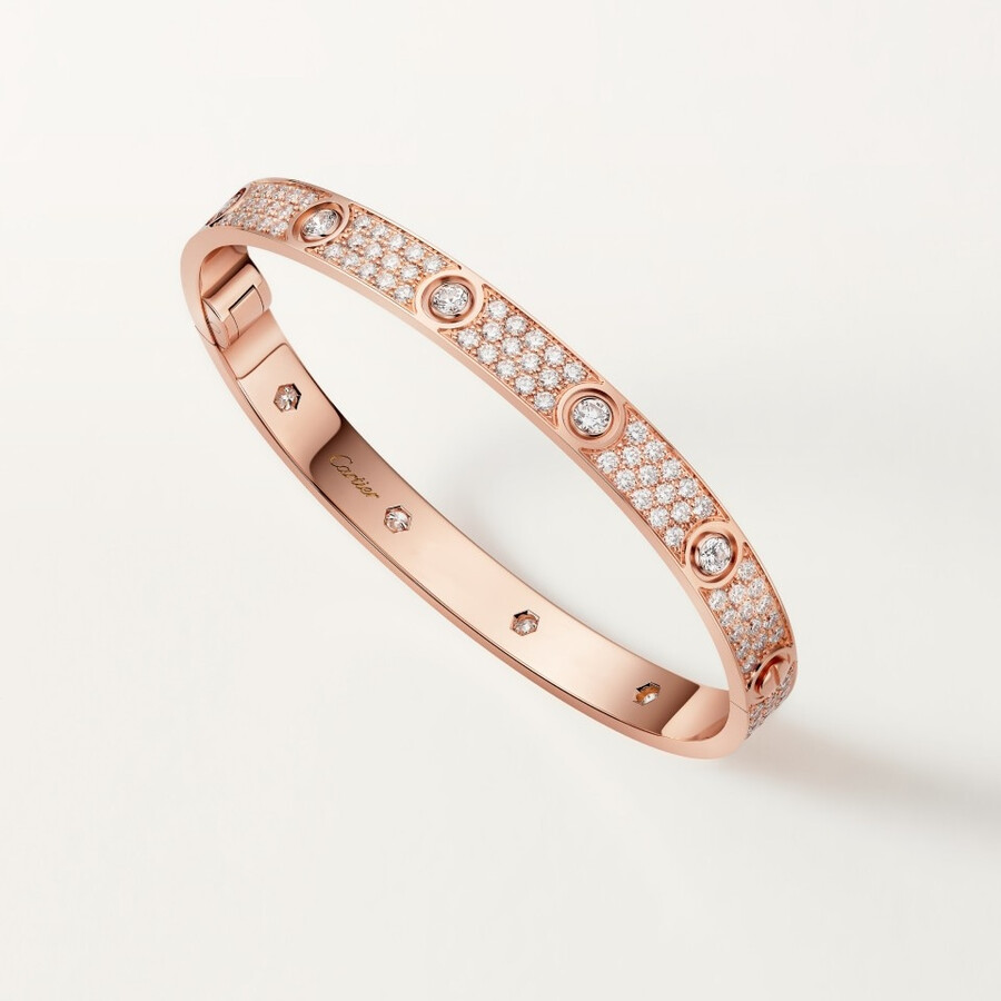 love bracelet classic model paved 10 diamonds