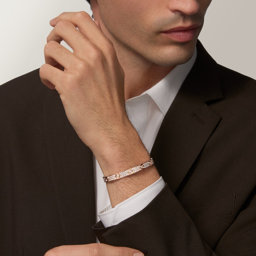 love bracelet classic model paved 10 diamonds