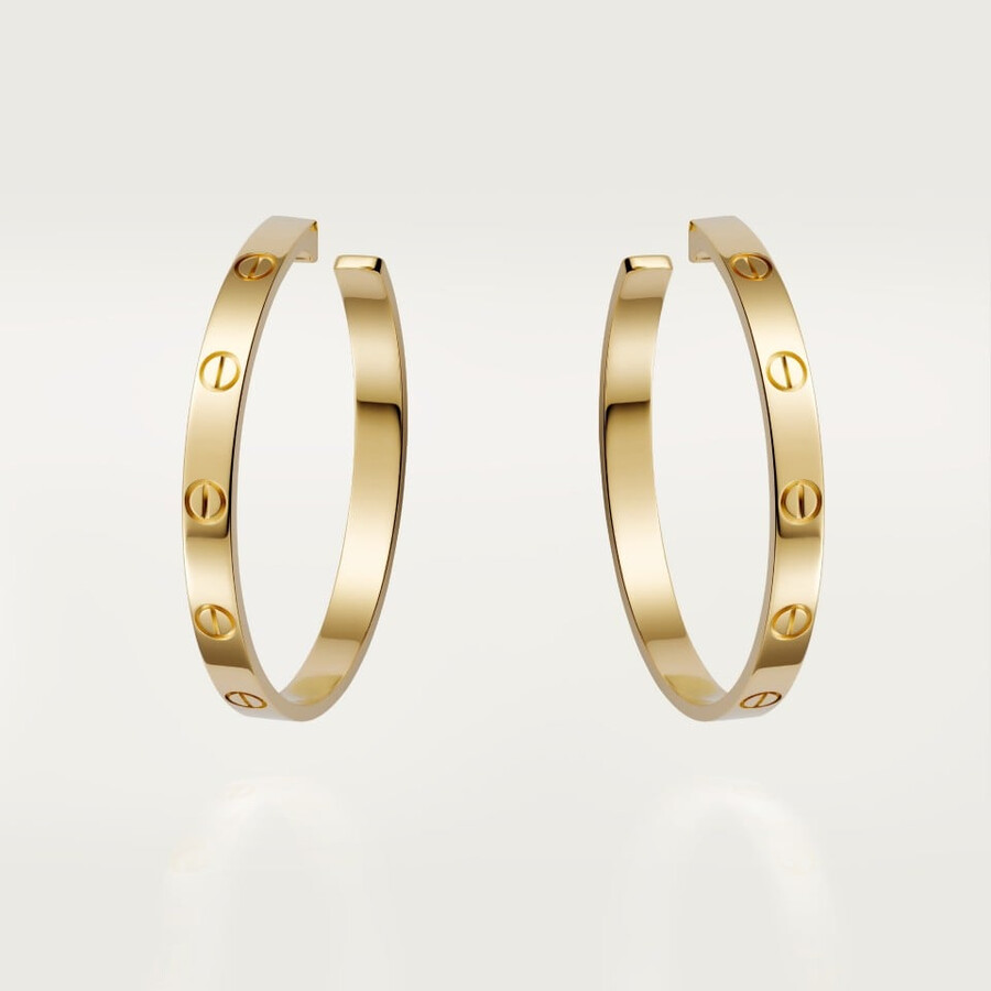 love hoop earrings large model