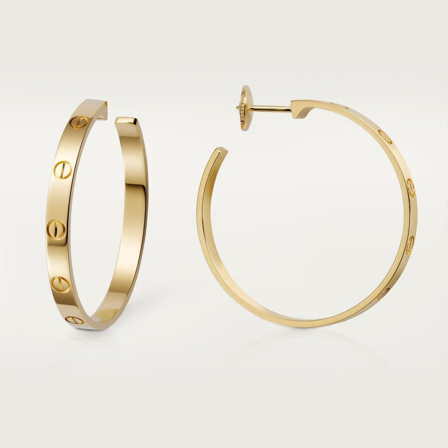 love hoop earrings large model
