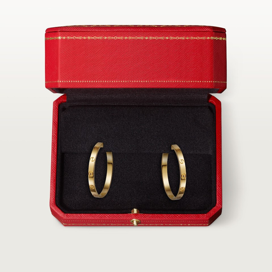 love hoop earrings large model