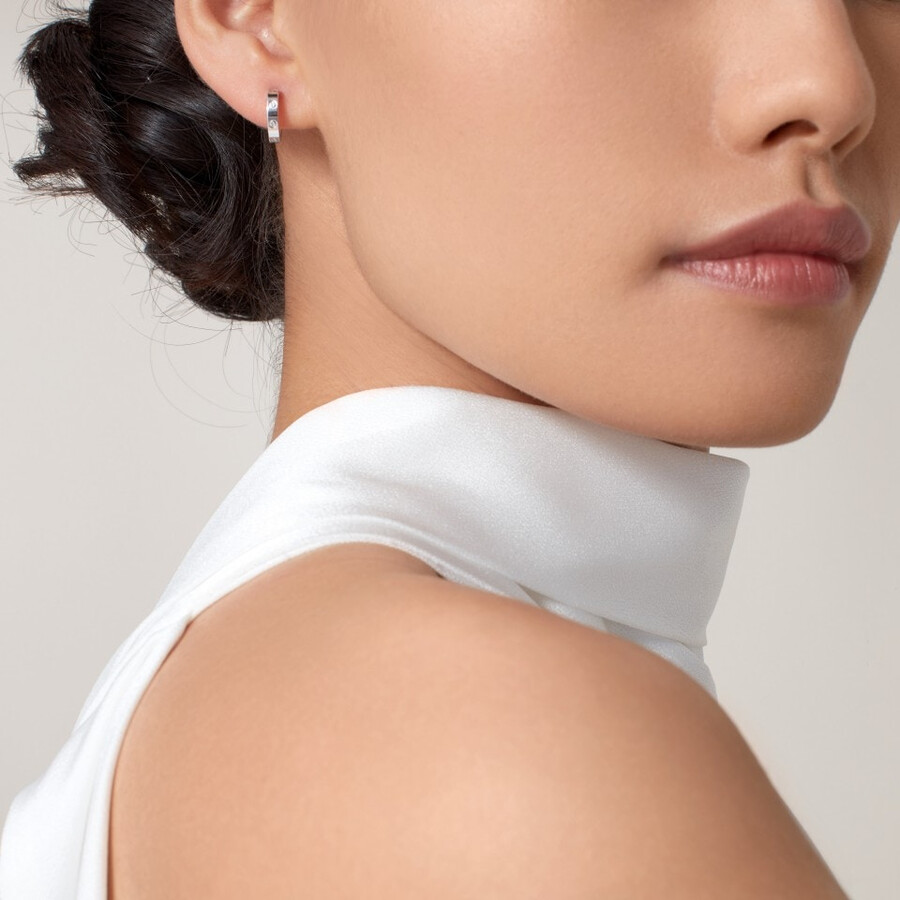 love hoop earrings small model