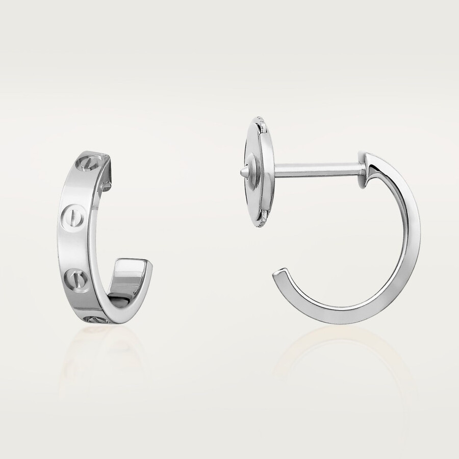 love hoop earrings small model