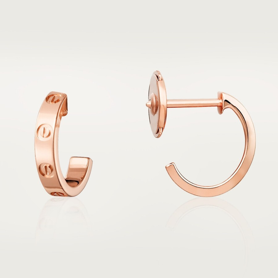 love hoop earrings small model