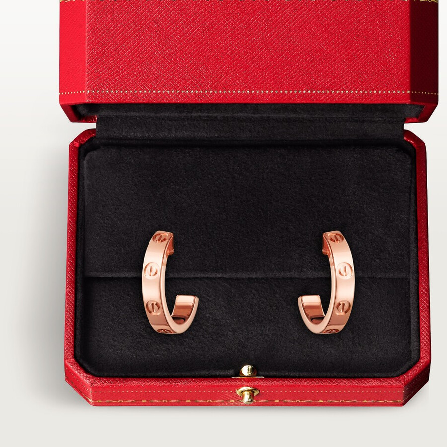 love hoop earrings small model