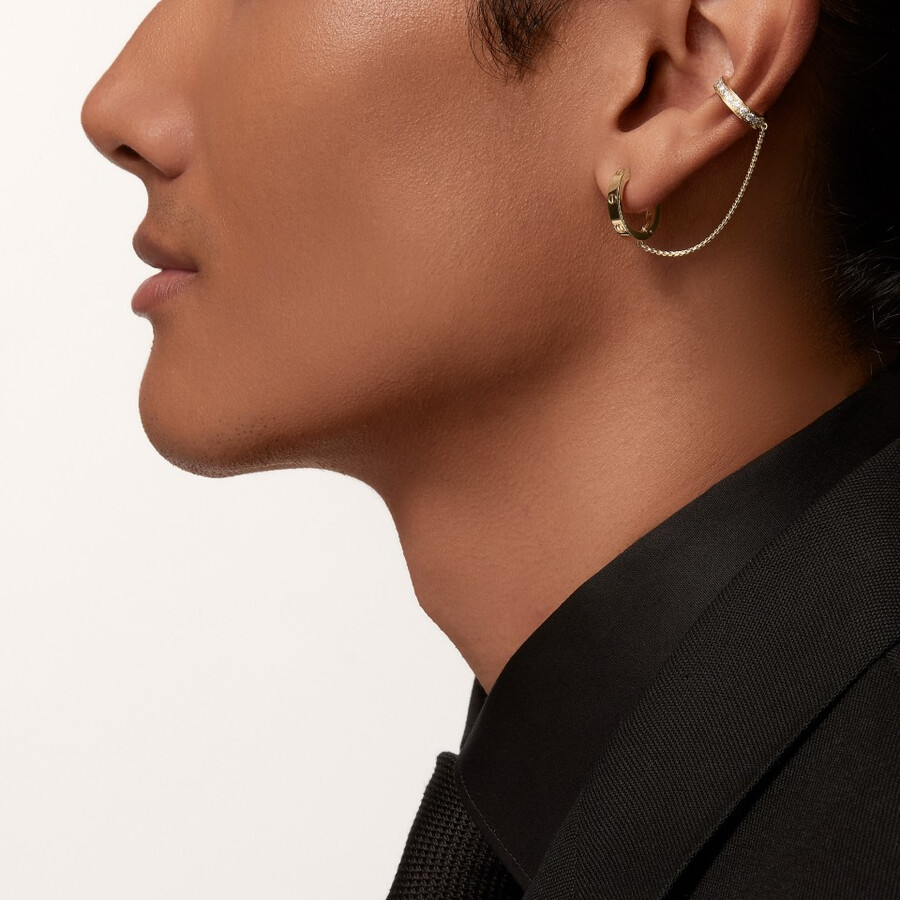 love single earrings multiwear half-paved