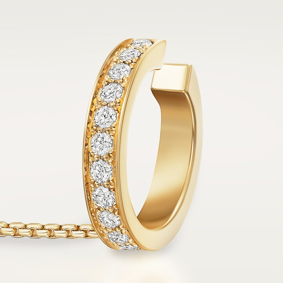 love single earrings multiwear half-paved