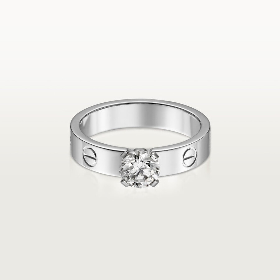 love solitaire brilliant-cut diamond