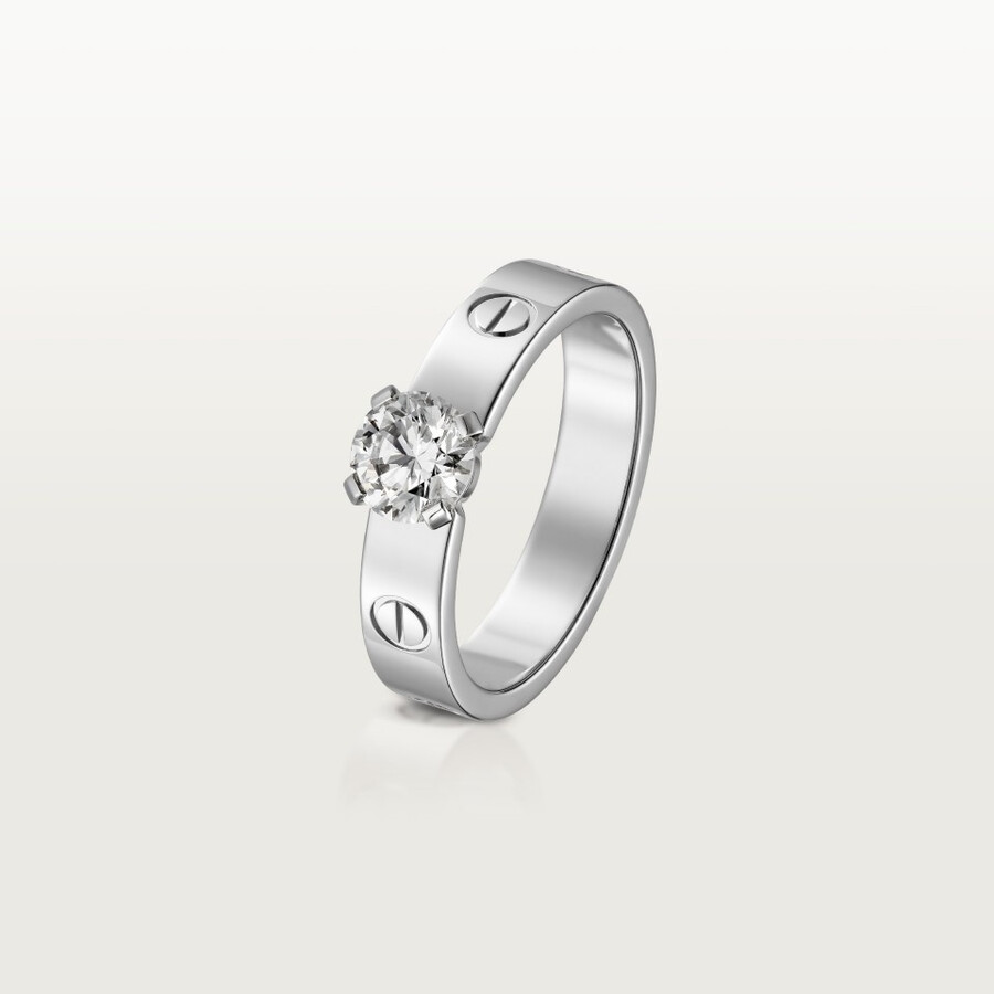 love solitaire brilliant-cut diamond