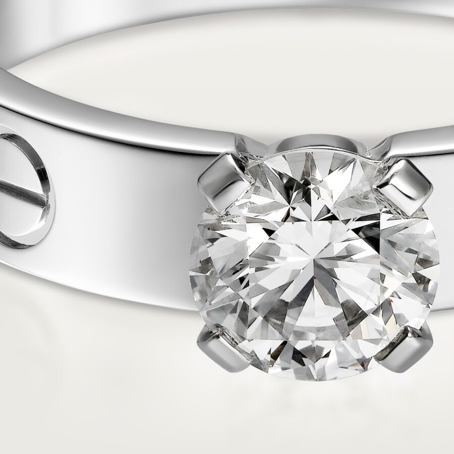 love solitaire brilliant-cut diamond
