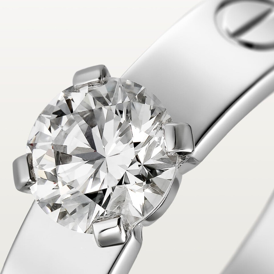 love solitaire brilliant-cut diamond