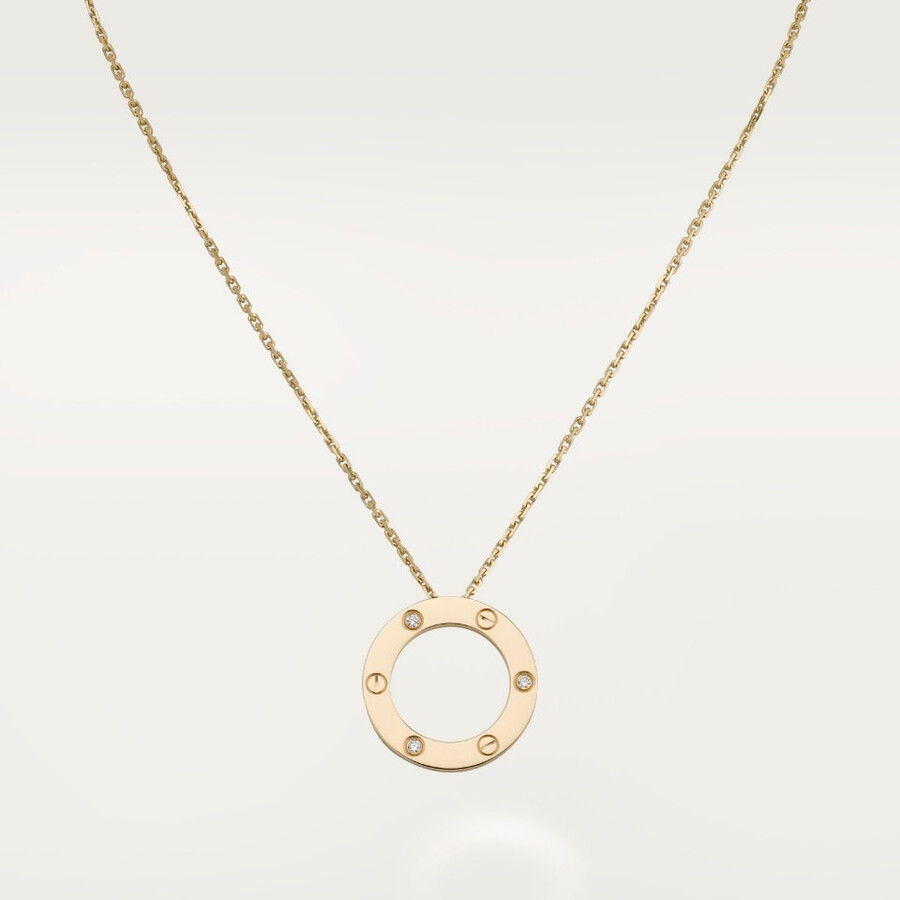 love pendant 3 diamonds