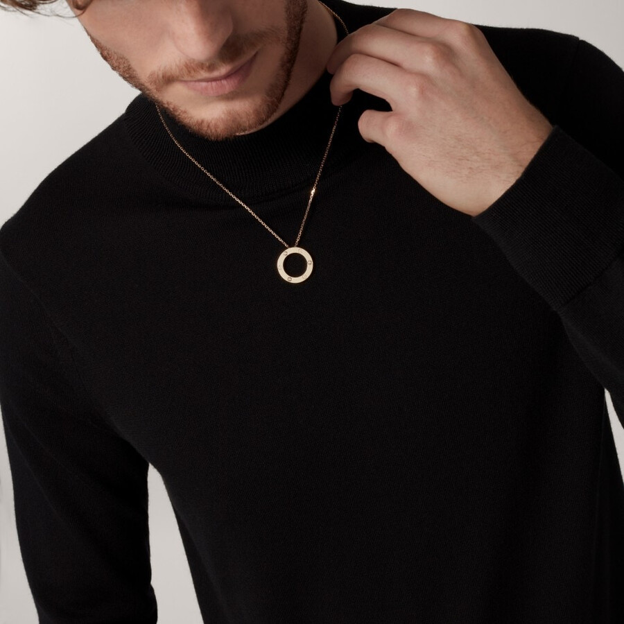 love pendant 3 diamonds