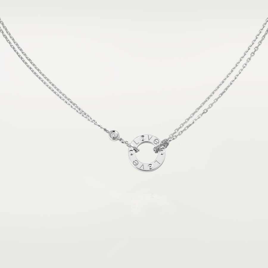 love pendant 2 diamonds