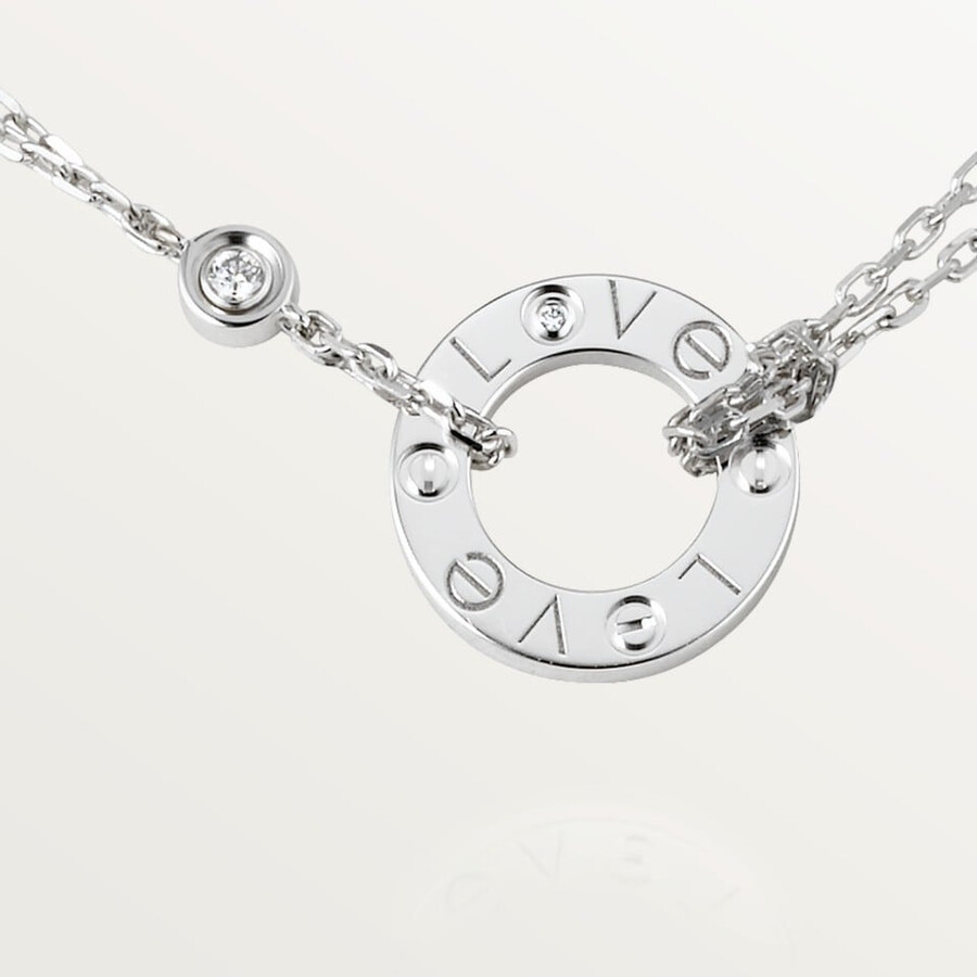 love pendant 2 diamonds