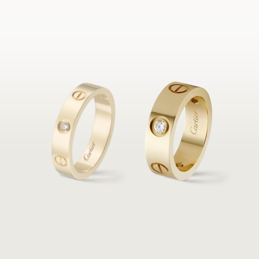 love ring classic model 3 diamonds