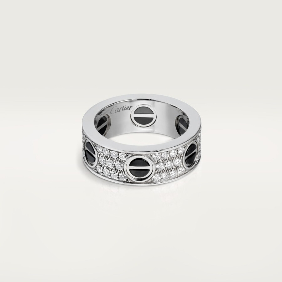 love ring classic model paved ceramic