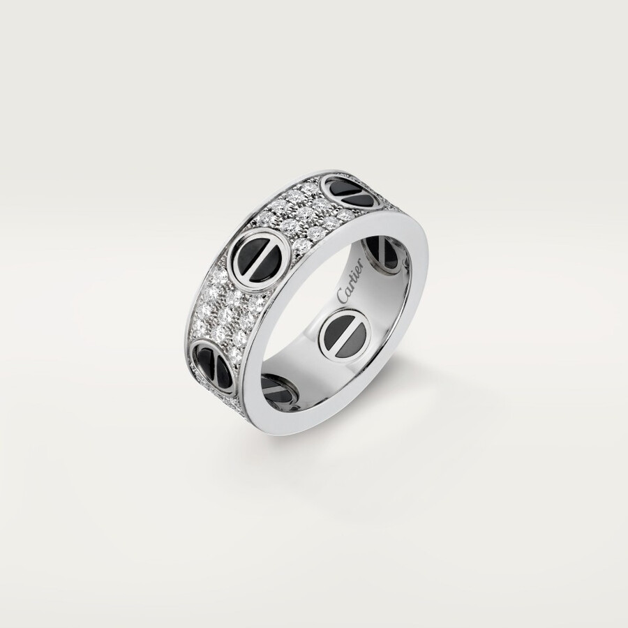 love ring classic model paved ceramic