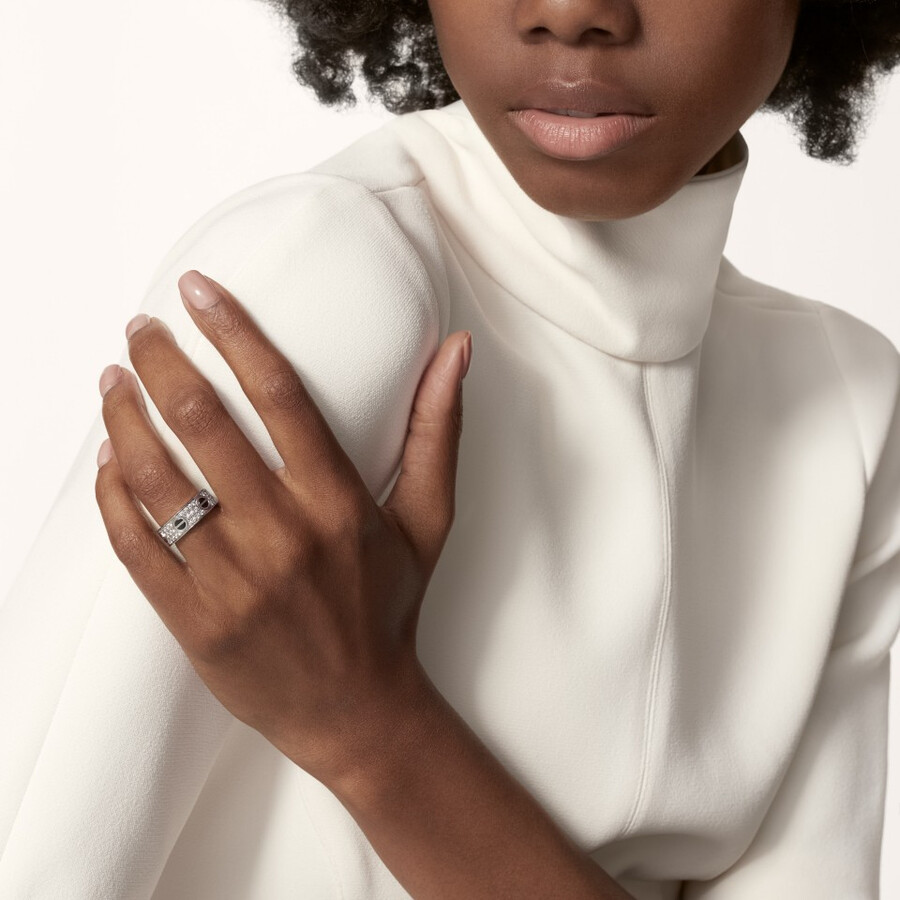 love ring classic model paved ceramic