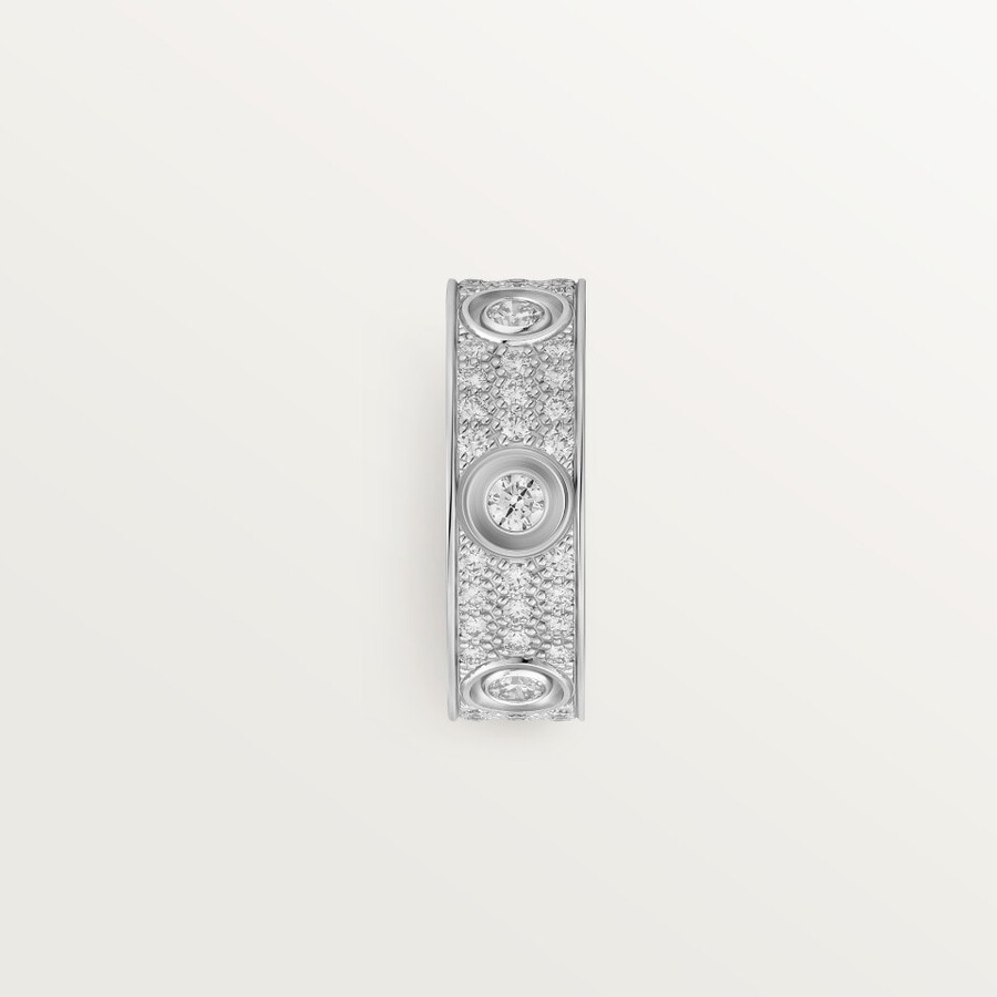 love ring classic model paved 6 diamonds