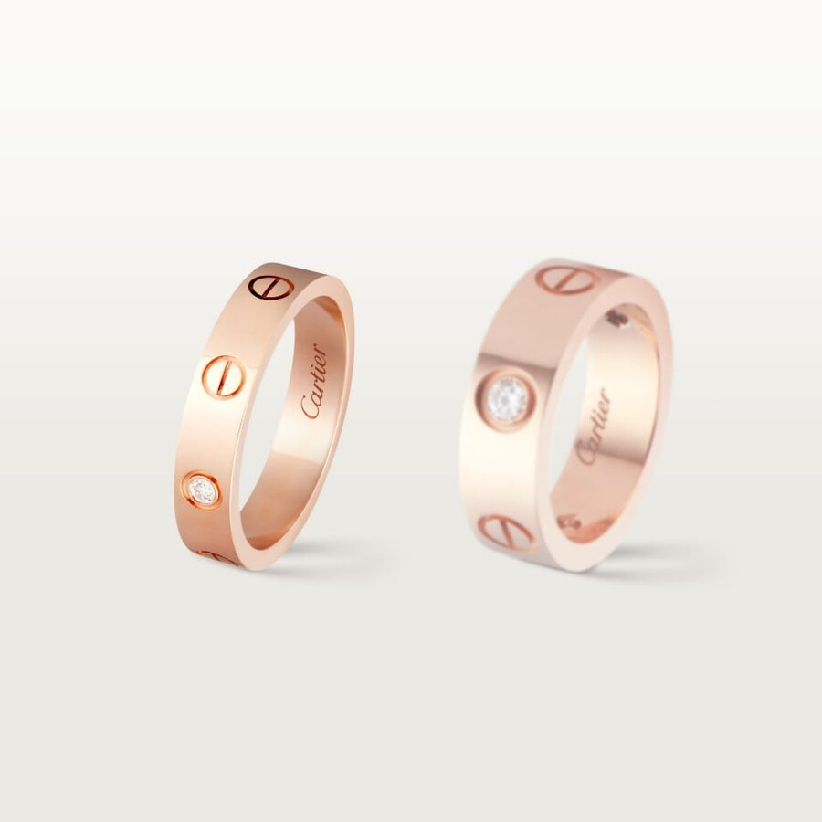 love ring small model 1 diamond