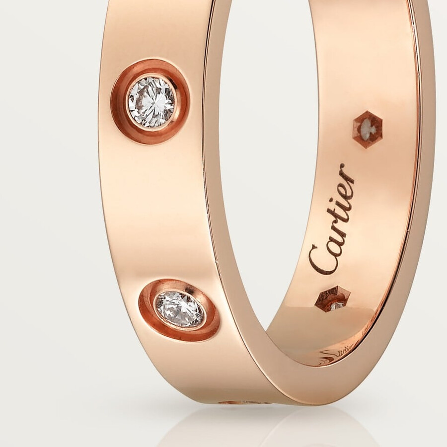 love ring small model 8 diamonds
