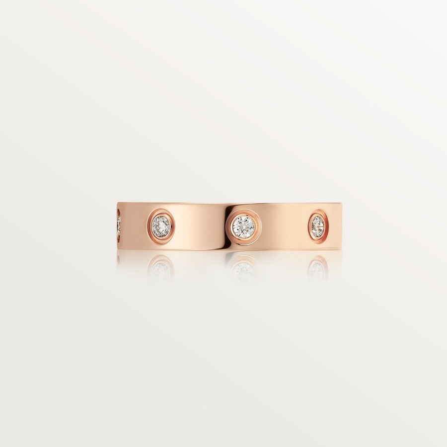 love ring small model 8 diamonds