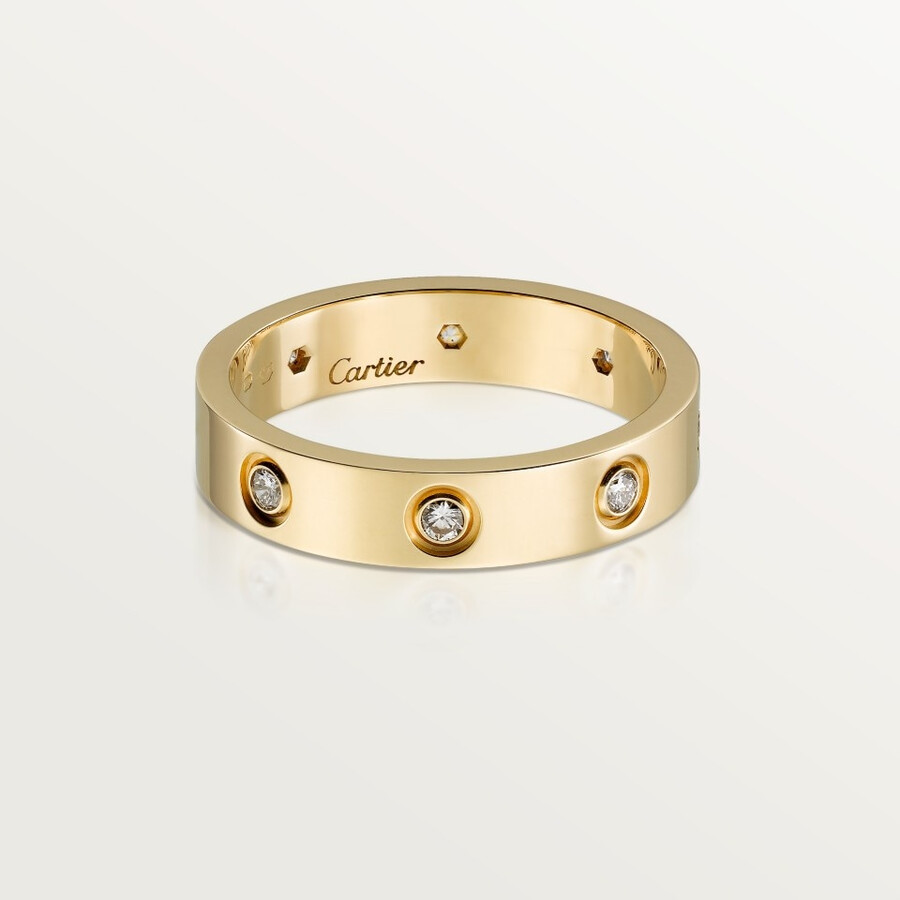 love ring small model 8 diamonds