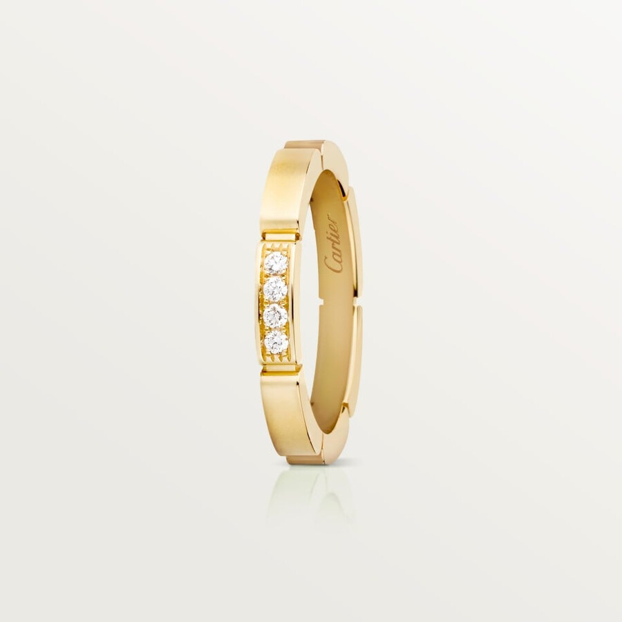 maillon panthère wedding ring 4 diamonds