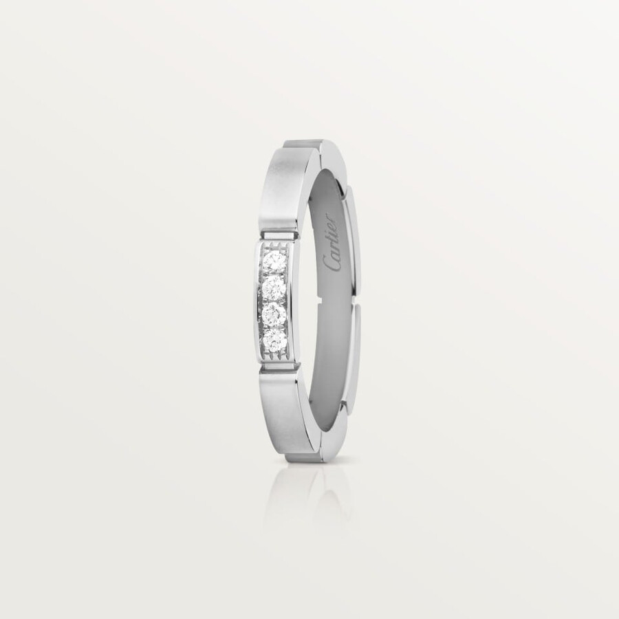 maillon panthère wedding ring 4 diamonds