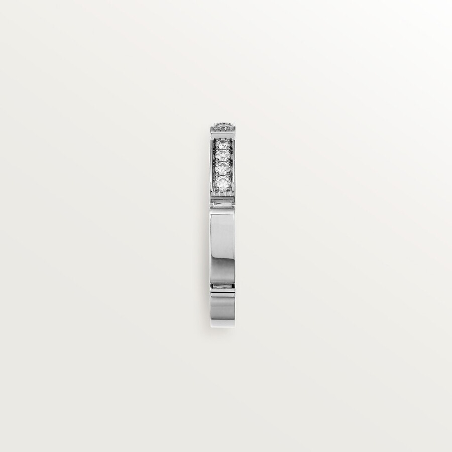 maillon panthère wedding band half-paved