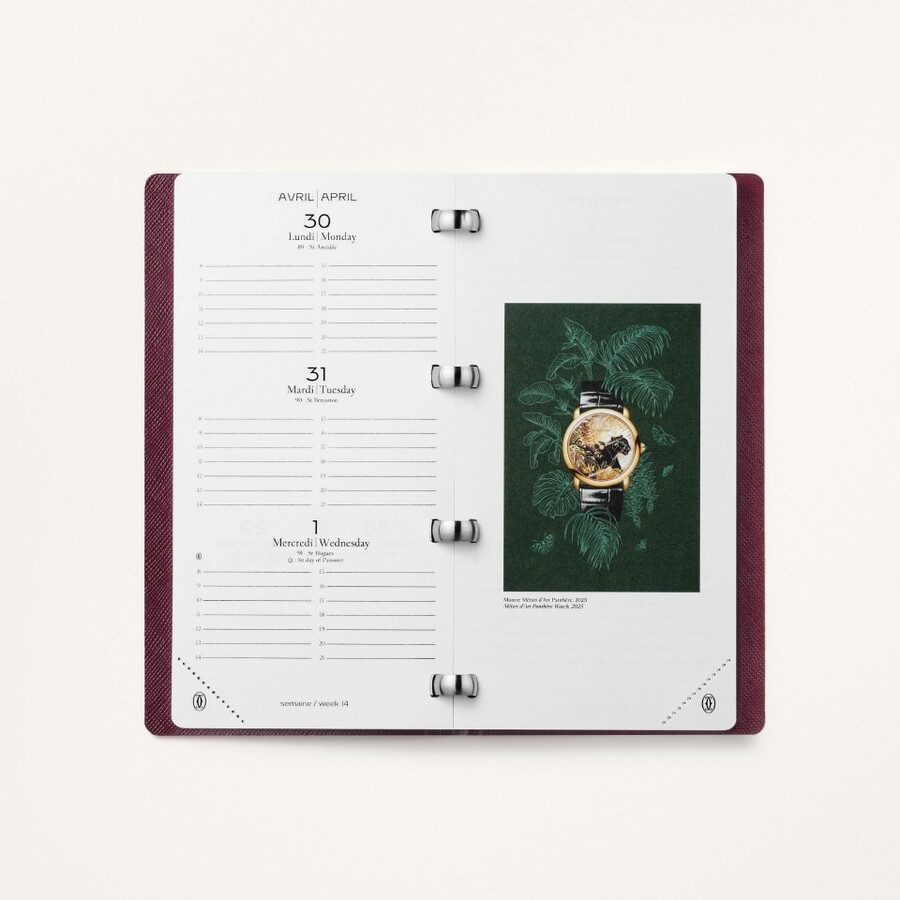 cartier planner refill paper