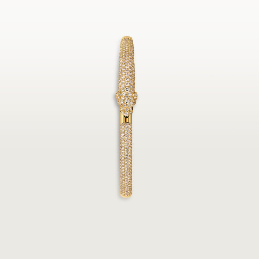 panthère de cartier bracelet small model half-paved