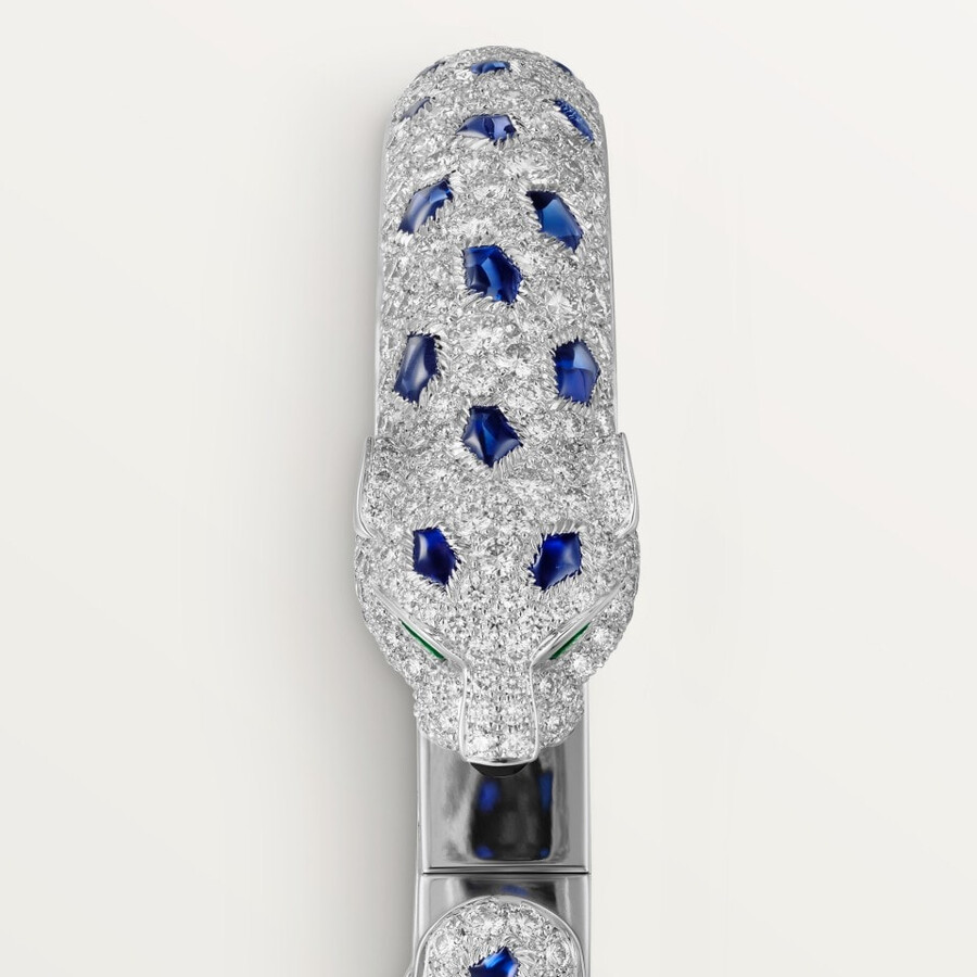 panthère de cartier bracelet medium model paved
