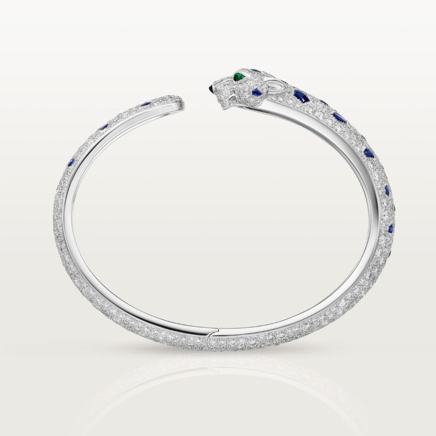 panthère de cartier bracelet medium model paved