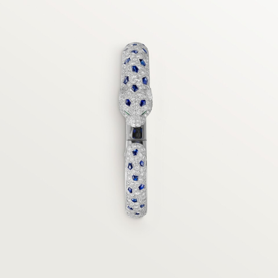 panthère de cartier bracelet medium model paved