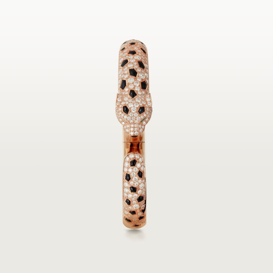 panthère de cartier bracelet medium model half-paved