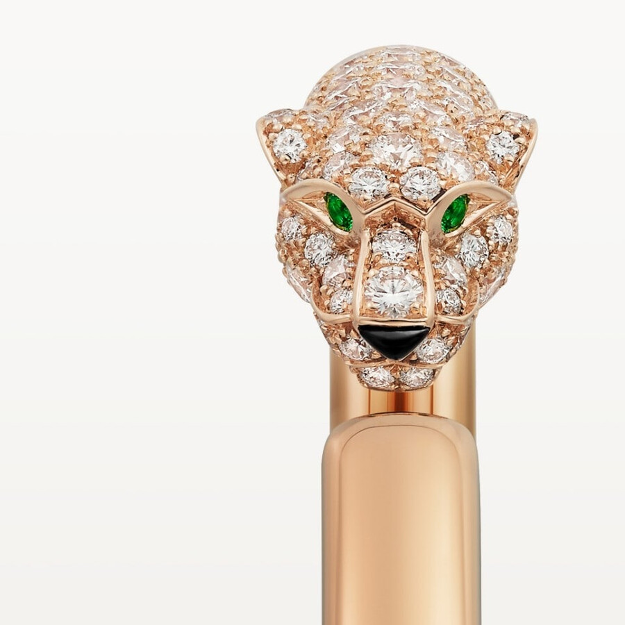 panthère de cartier bracelet small model half-paved