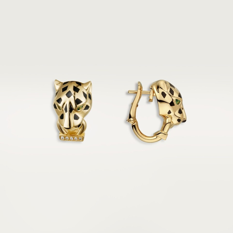 panthère de cartier earrings diamonds