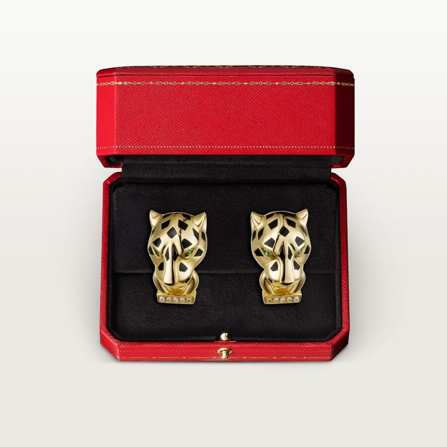 panthère de cartier earrings diamonds